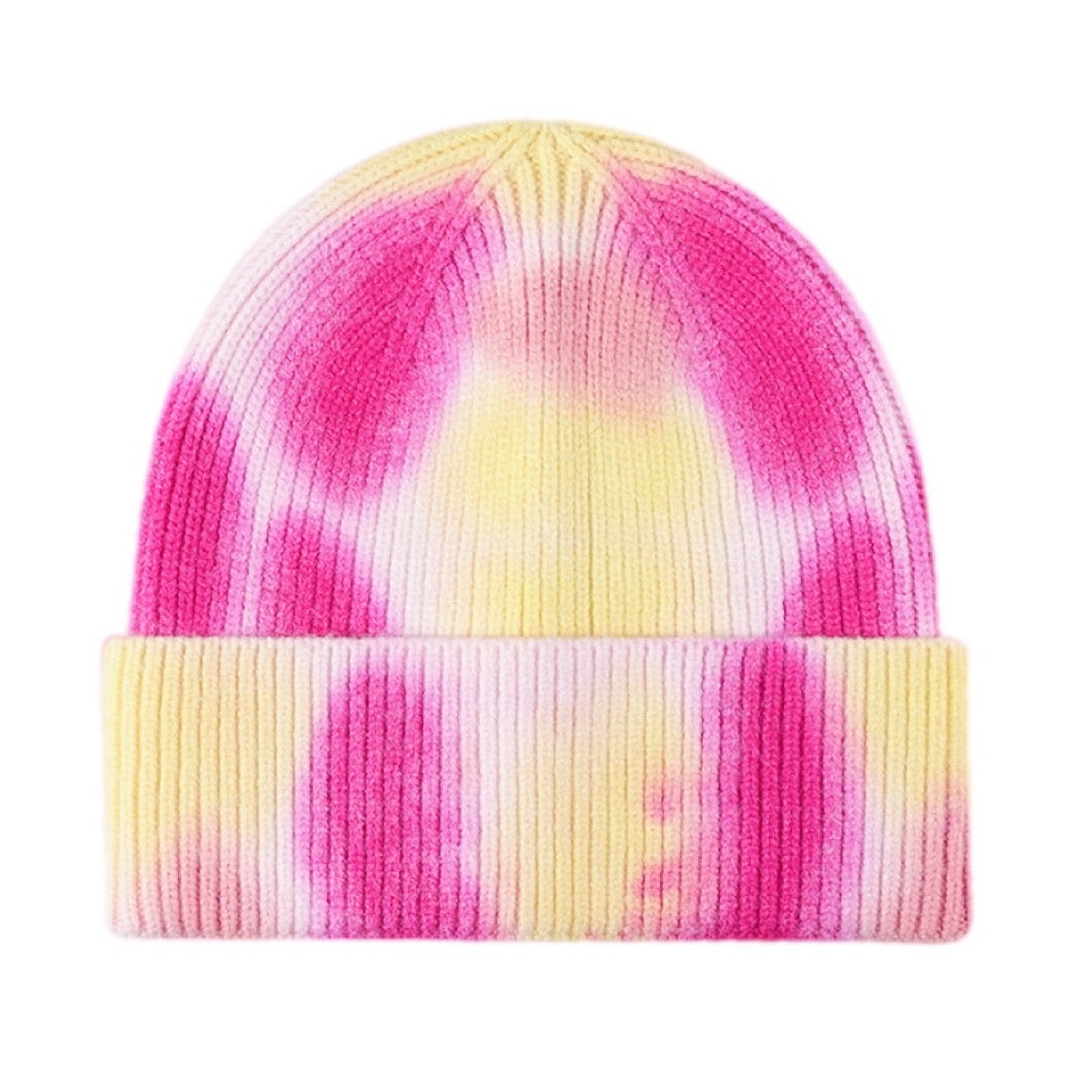 Tie-Dye Cuffed Knit Beanie