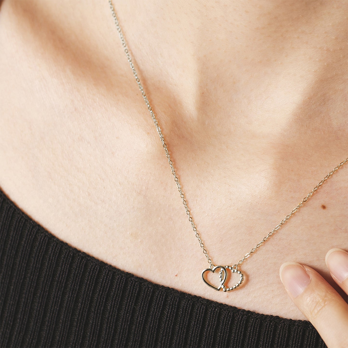 Infinite Love Sterling Silver Heart Necklace