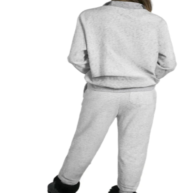 Quarter Zip Long Sleeve Top & Drawstring Pants Set