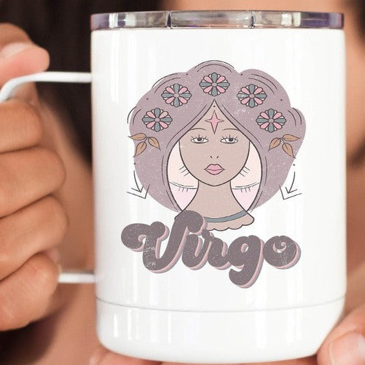 Virgo Astrological Sign Coffee Travel Cup