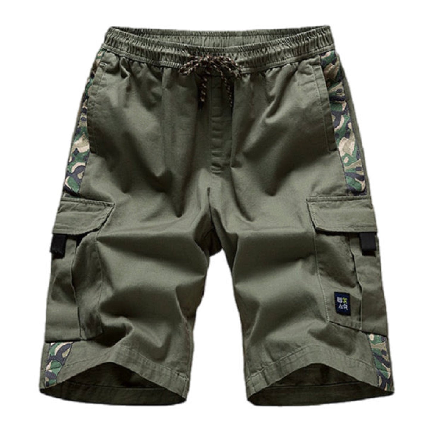 Camouflage Print Multi Pocket Cargo Shorts