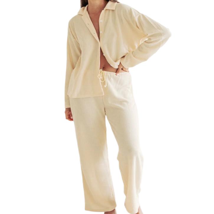 Long Sleeve Top & Drawstring Pants Set