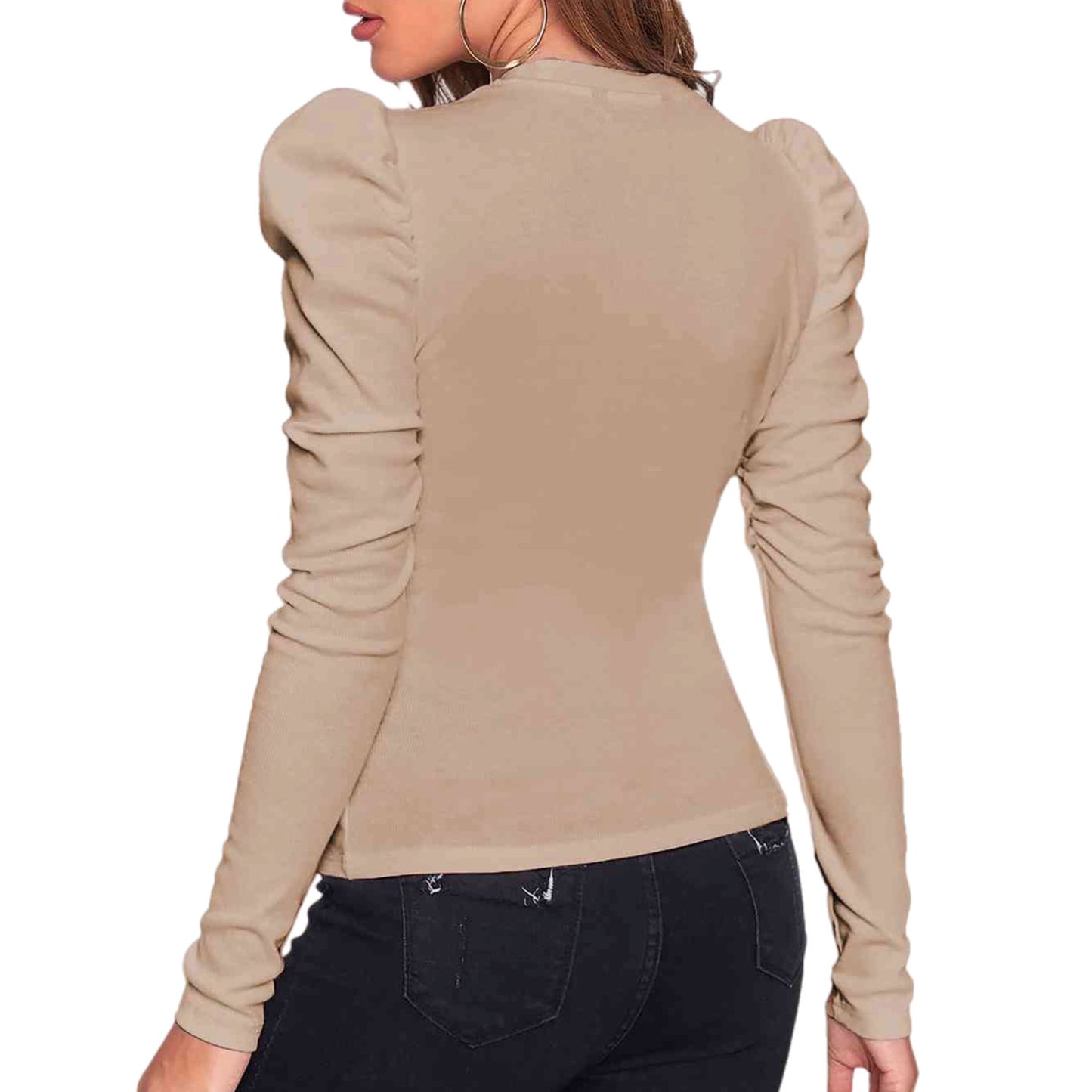 Leg-Of-Mutton Sleeve Top