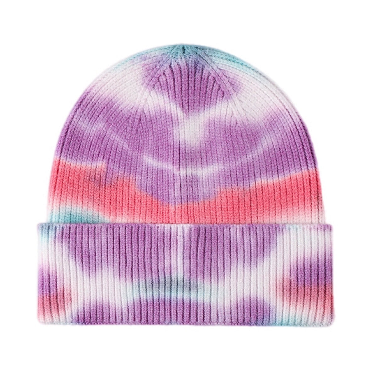 Tie-Dye Cuffed Knit Beanie