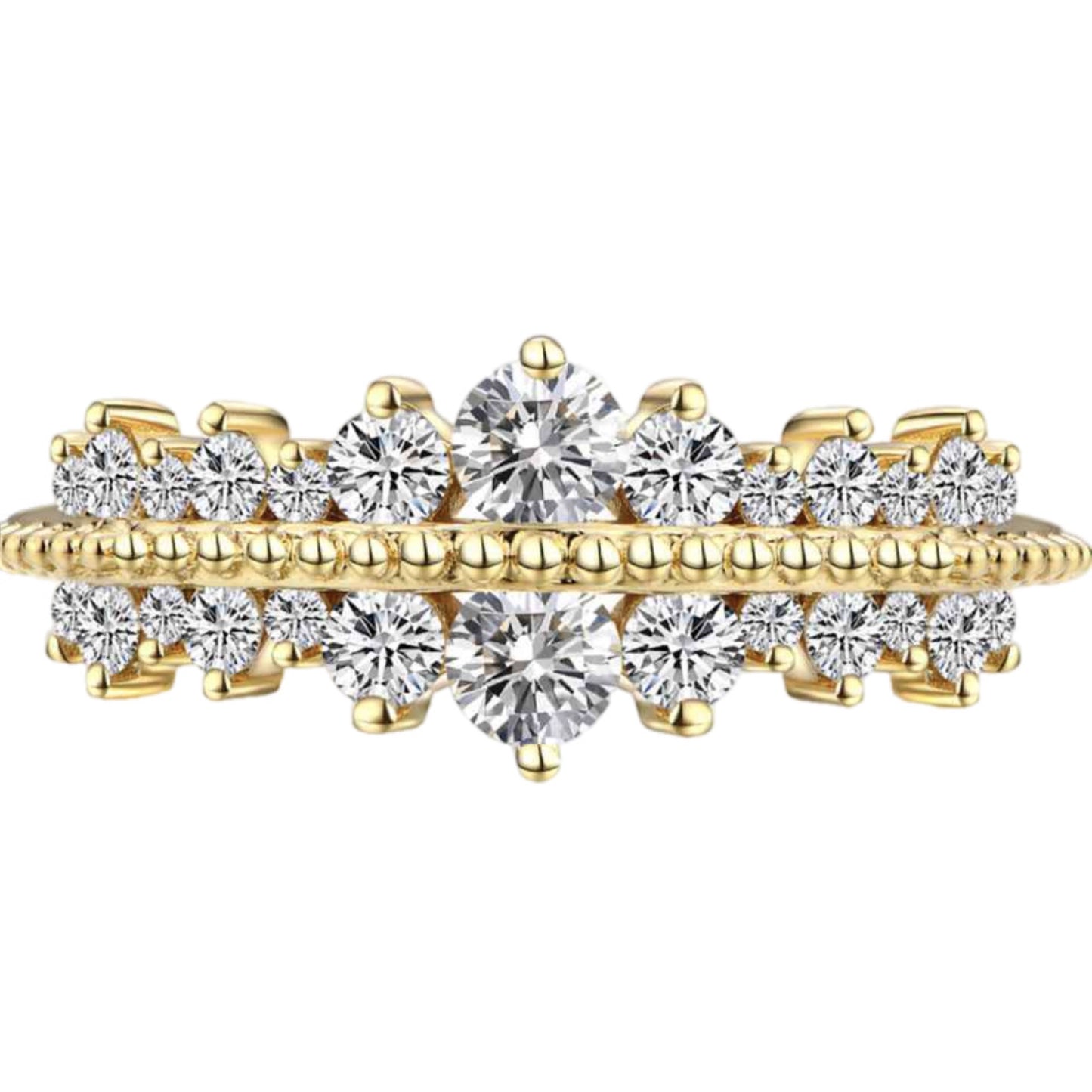 Moissanite Gold Ring