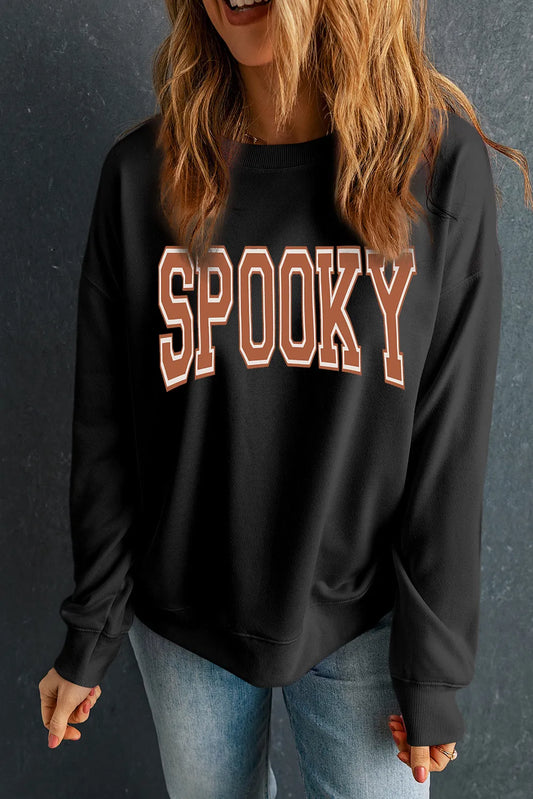 SPOOKY Round Neck Sweatshirt