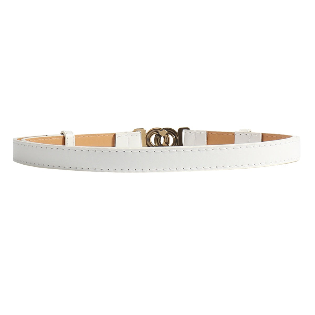 Metal Buckle Vegan Belt