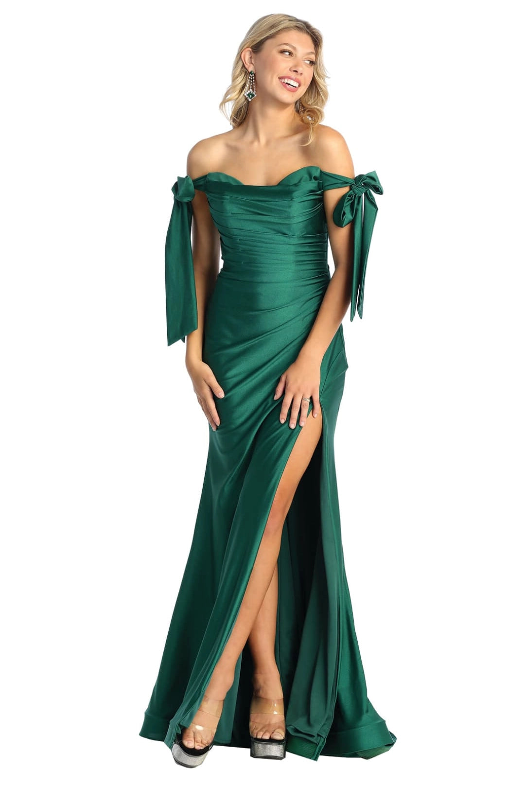 Sexy Off the Shoulder Long Evening Prom Gown