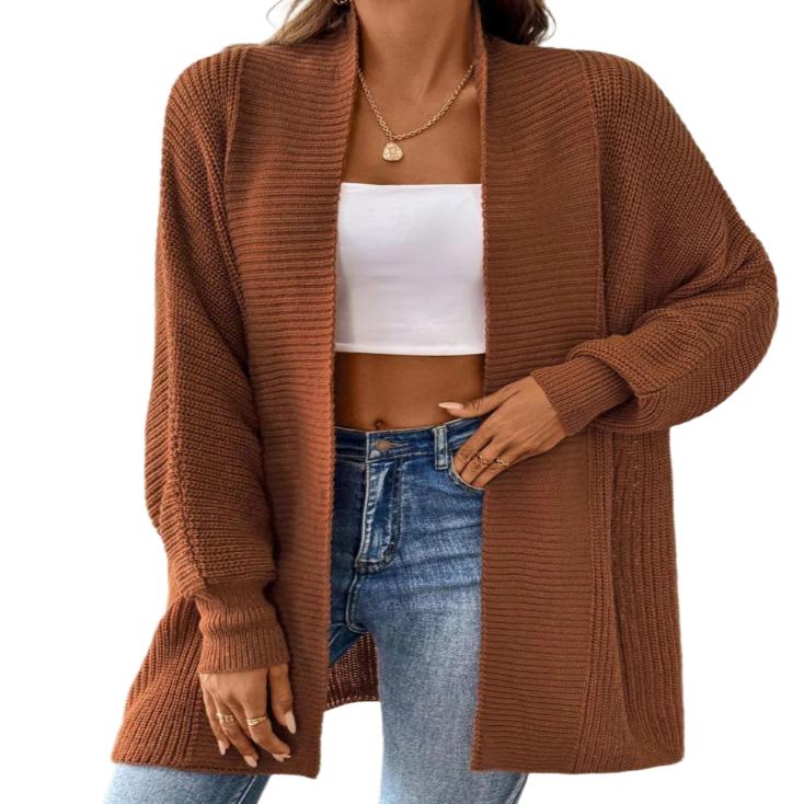 Open Front Long Sleeve Cardigan