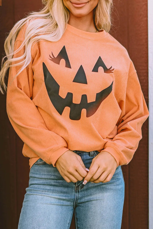 Jack-O'-Lantern Graphic Sweatshirt