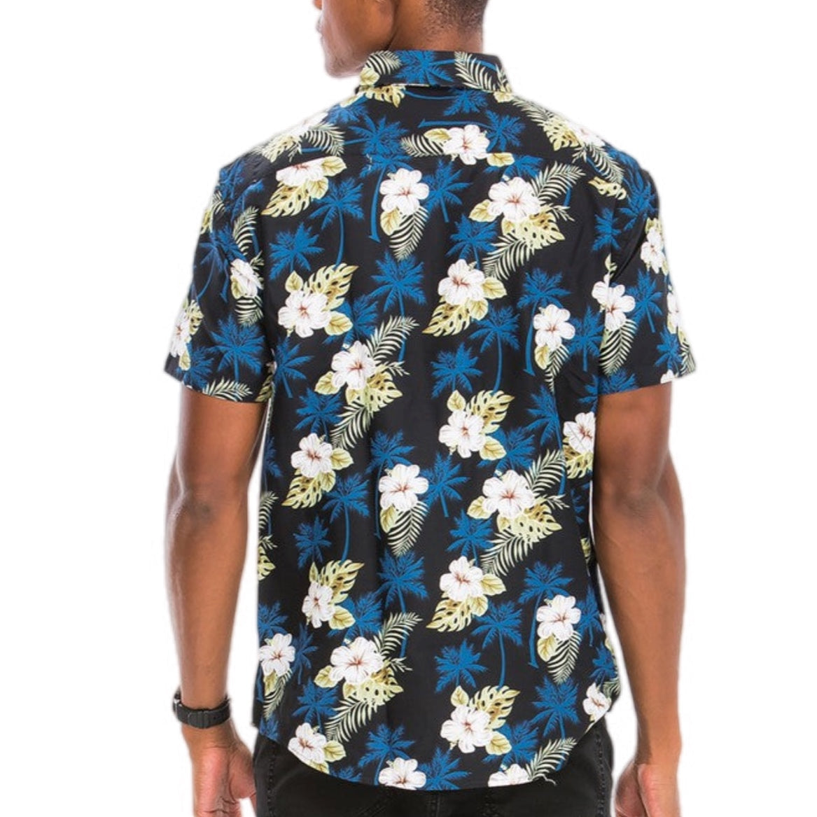 Midnight Tropics Floral Button-Down Shirt