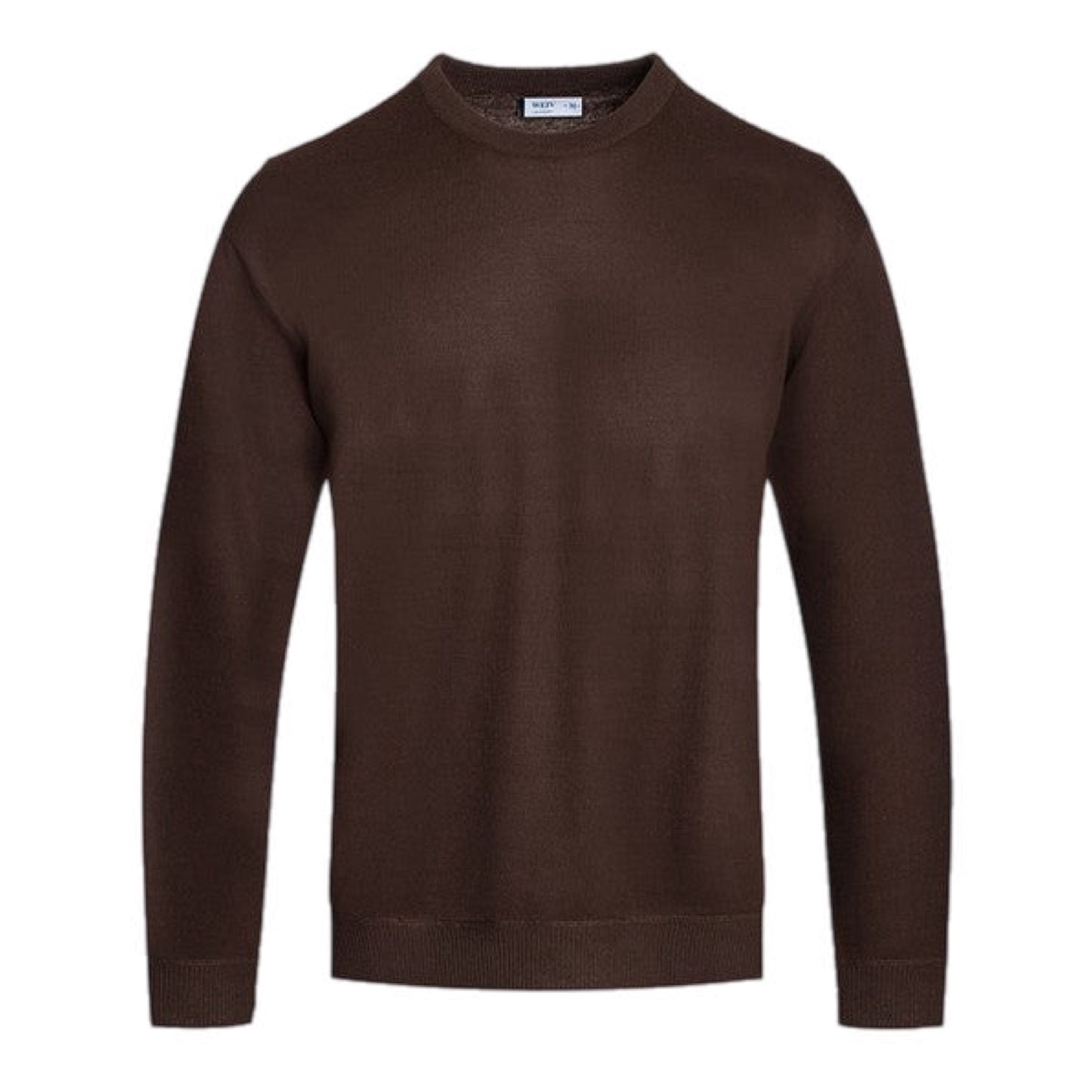 Solid Color Round Neck Sweater