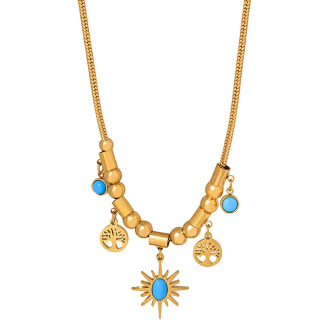 Celestial Harmony Tophus Charm Necklace