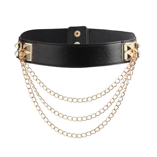 Elastic Belt with Chain