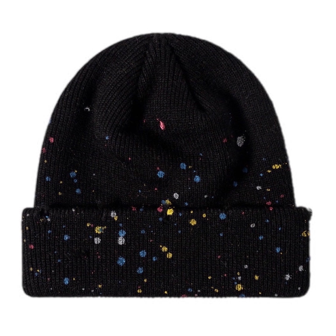 Confetti Rib-Knit Cuff Beanie