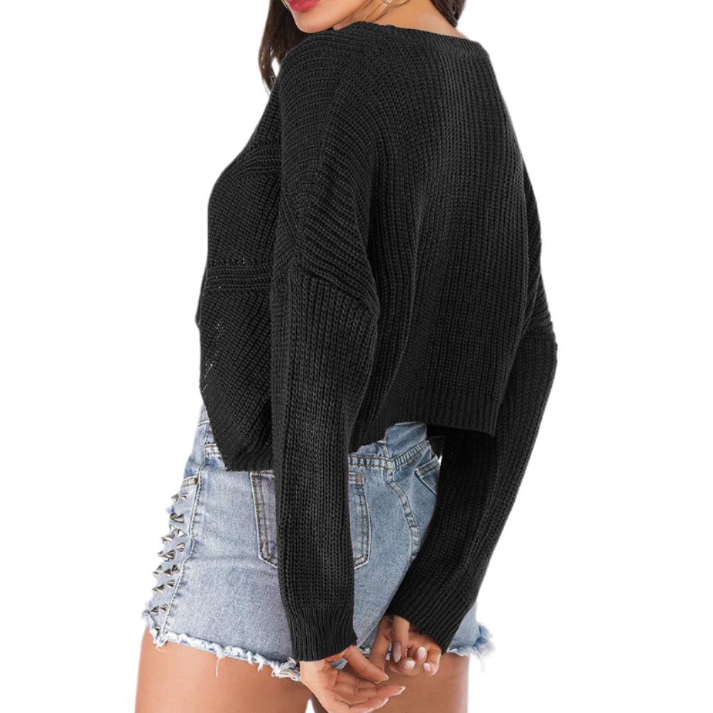 V-Neck Long Sleeve Sweater