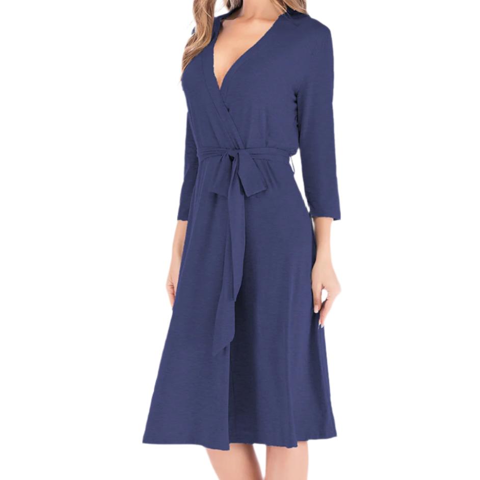 Plunge Tie Front Night Dress