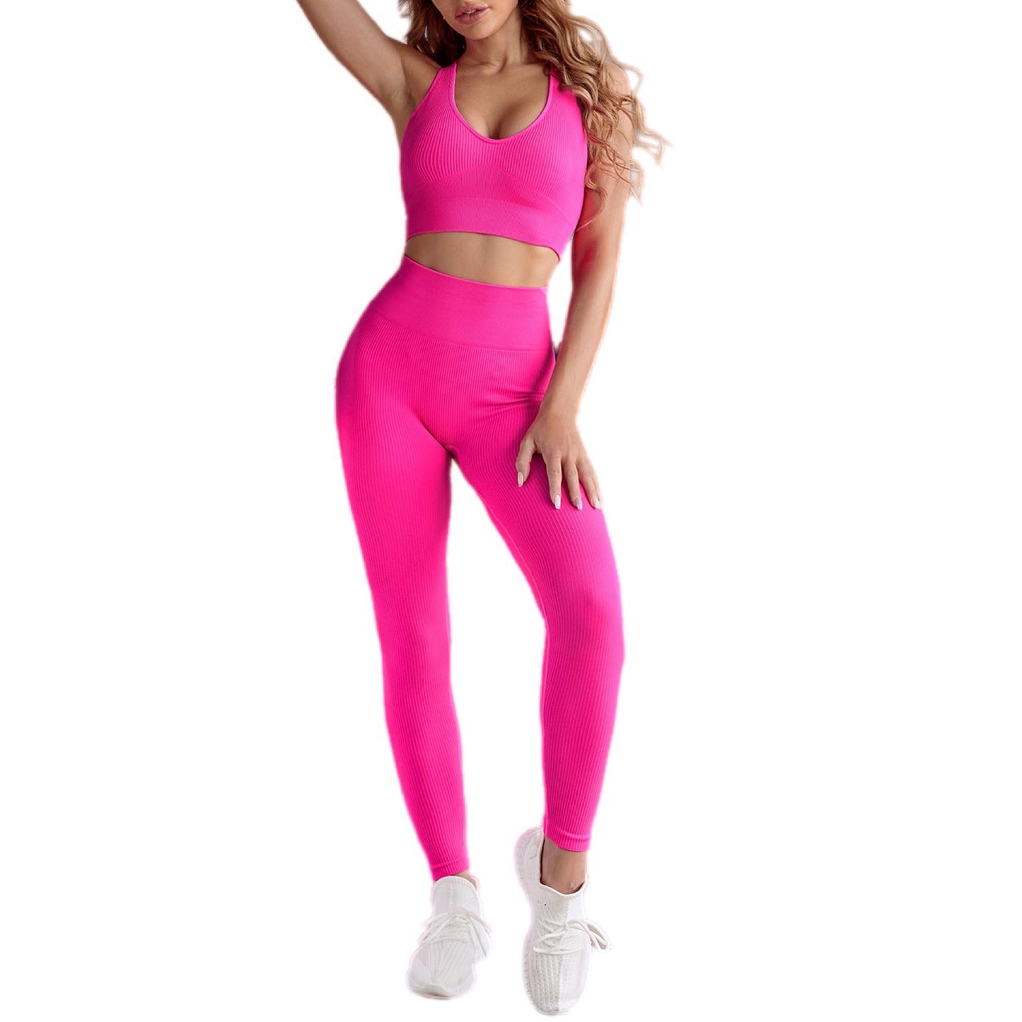 Seamless Ribbed Activewear Set