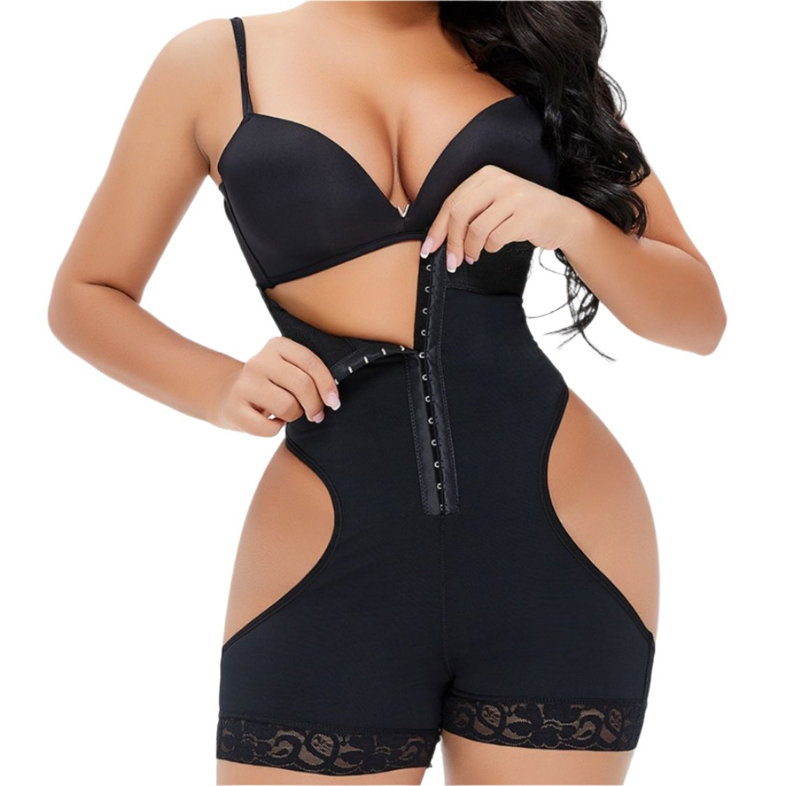 Hook-and-Eye Under-Bust Shapewear Bodysuit