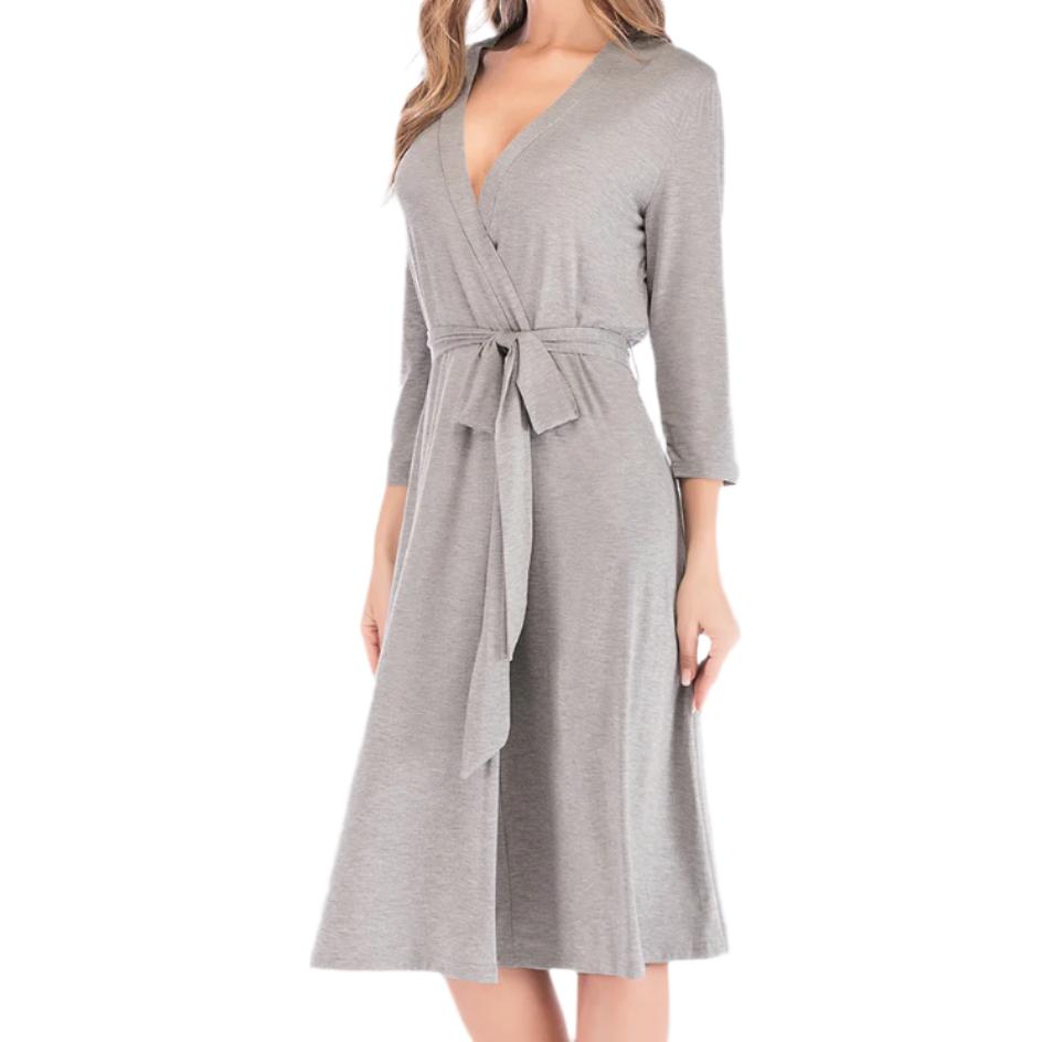 Plunge Tie Front Night Dress