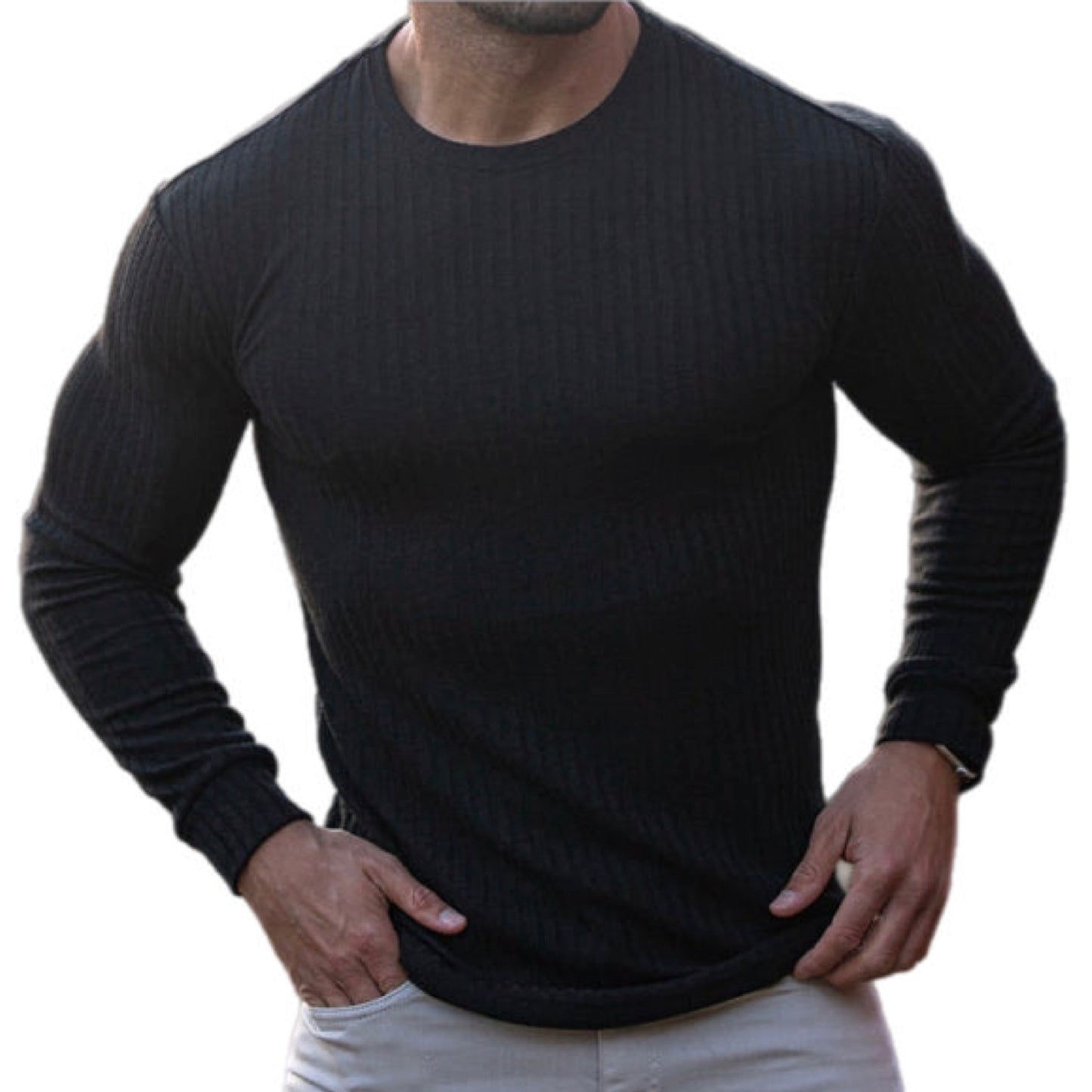 Round Neck Long Sleeve Shirt