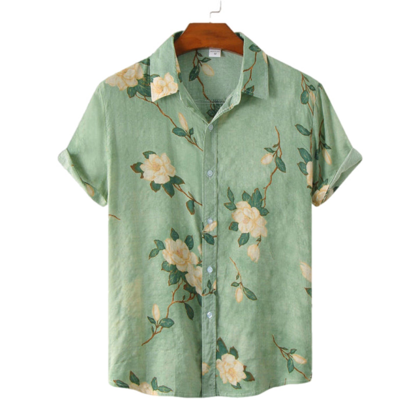 Floral Button Up Short Sleeve Shirt