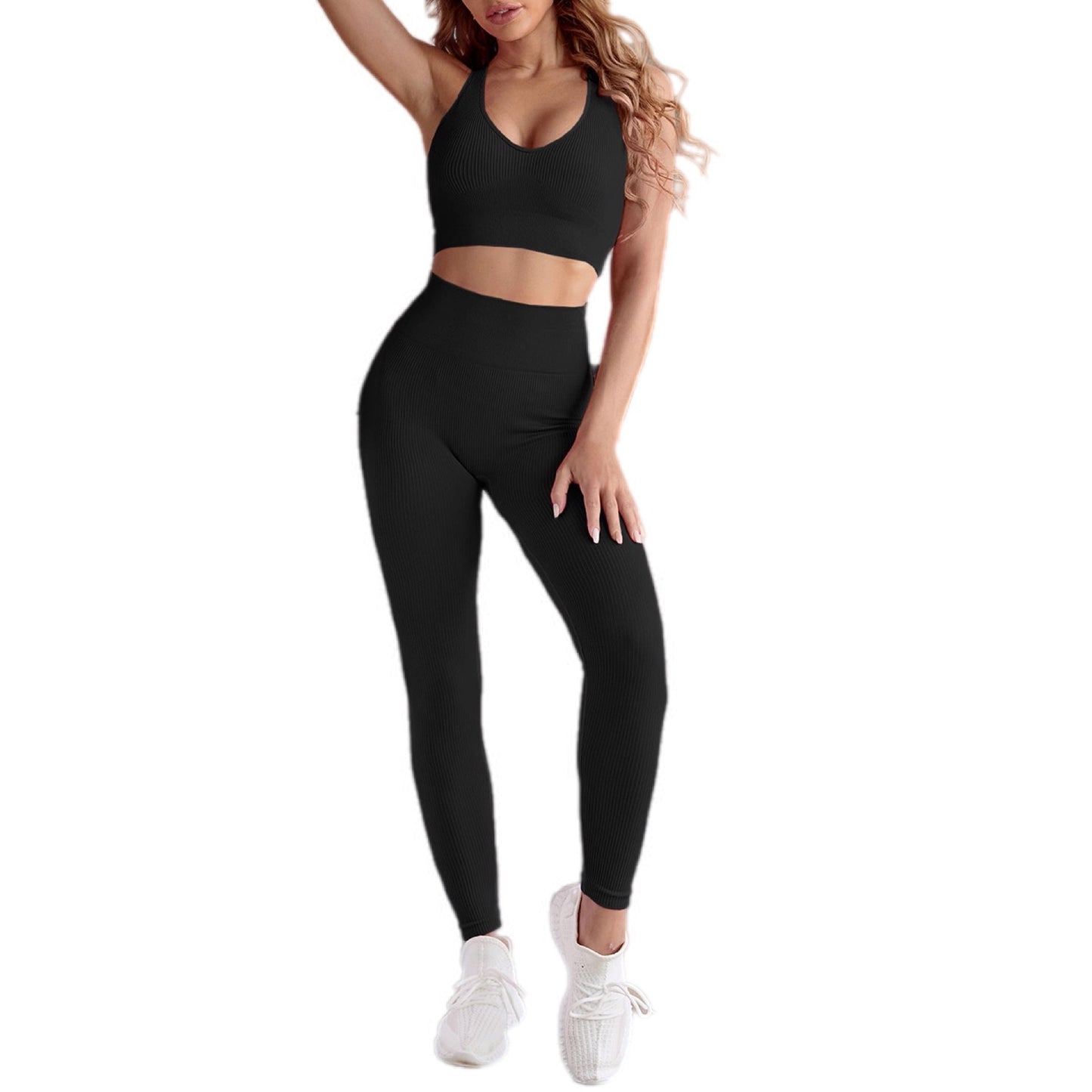 Seamless Ribbed Activewear Set