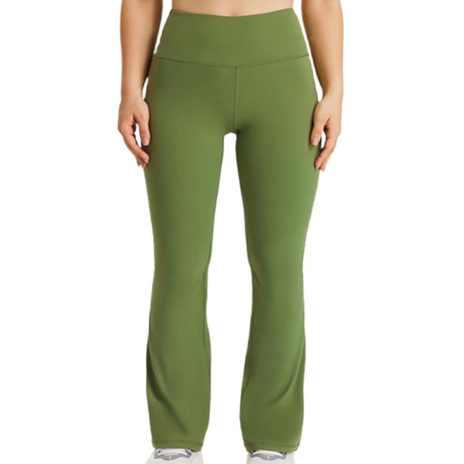 Elastic Waist Flare Yoga Pants