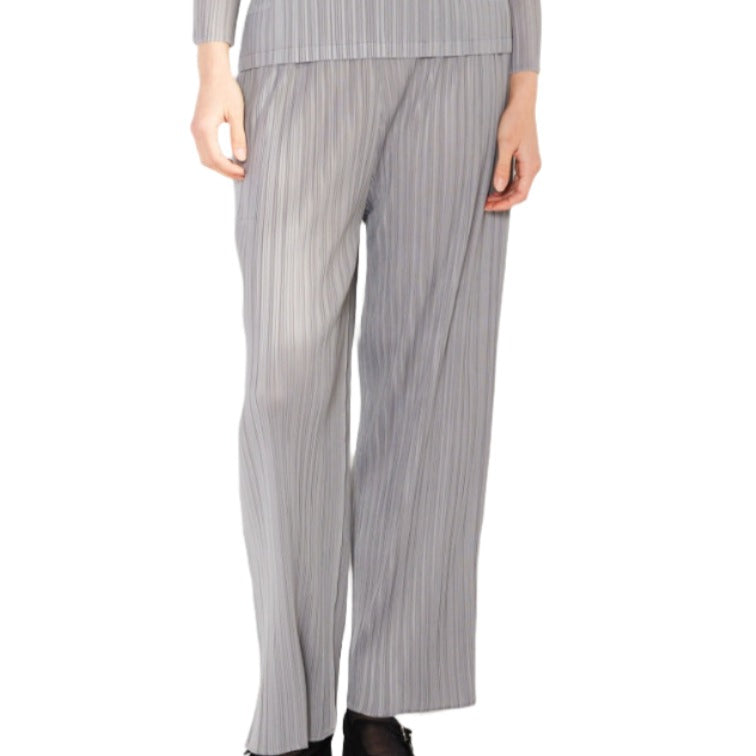 Pleated Straight Pants