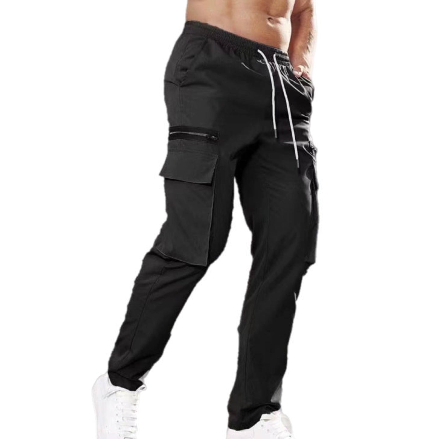 Tie Waist Cargo Pants