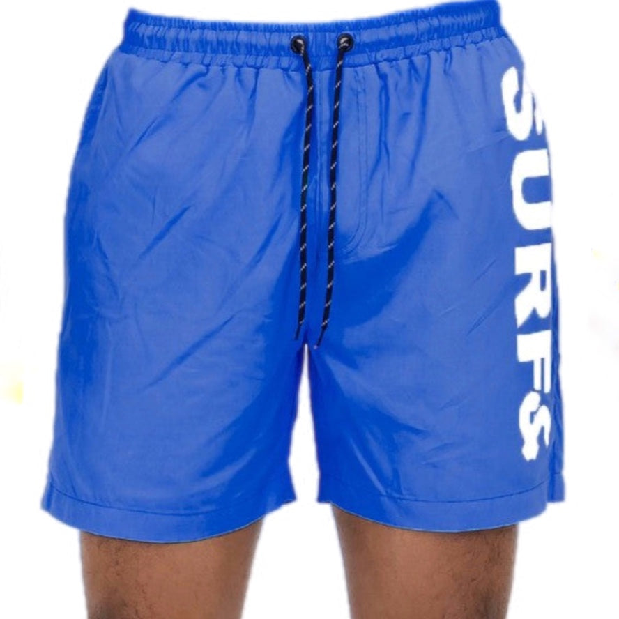 Solid Lined Beach Swim Shorts