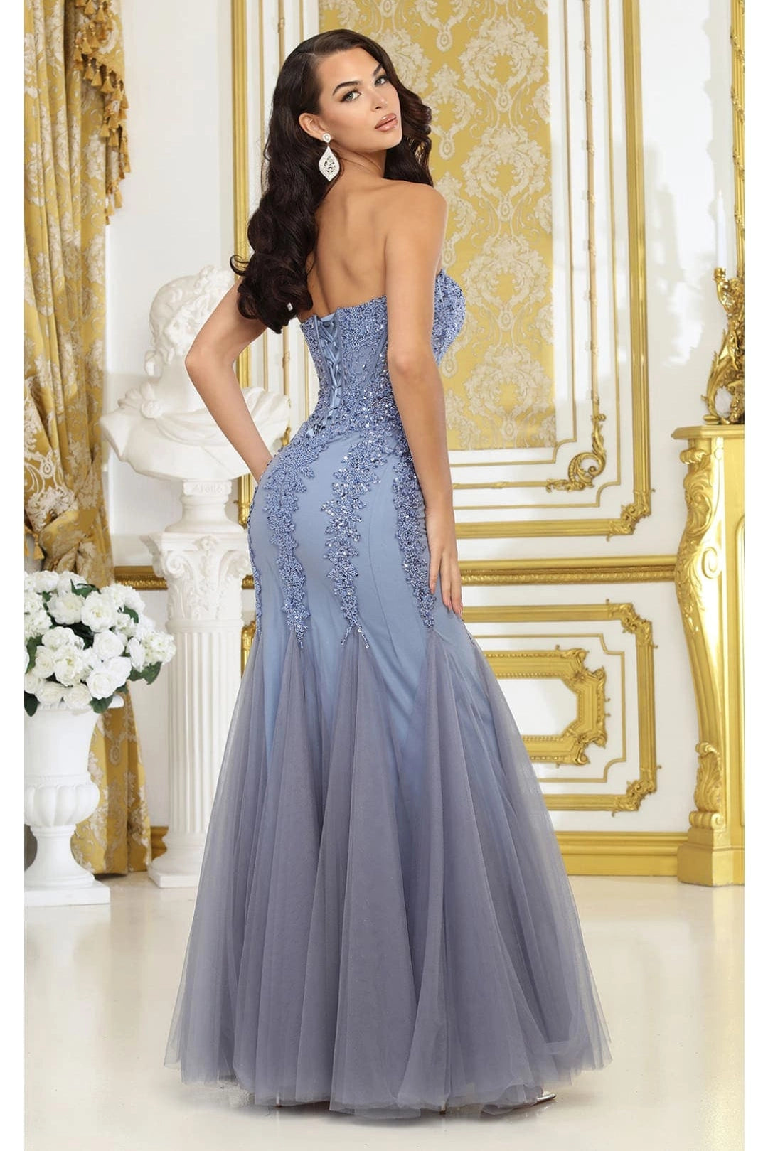 Corset Mermaid Strapless Special Occasion Gown