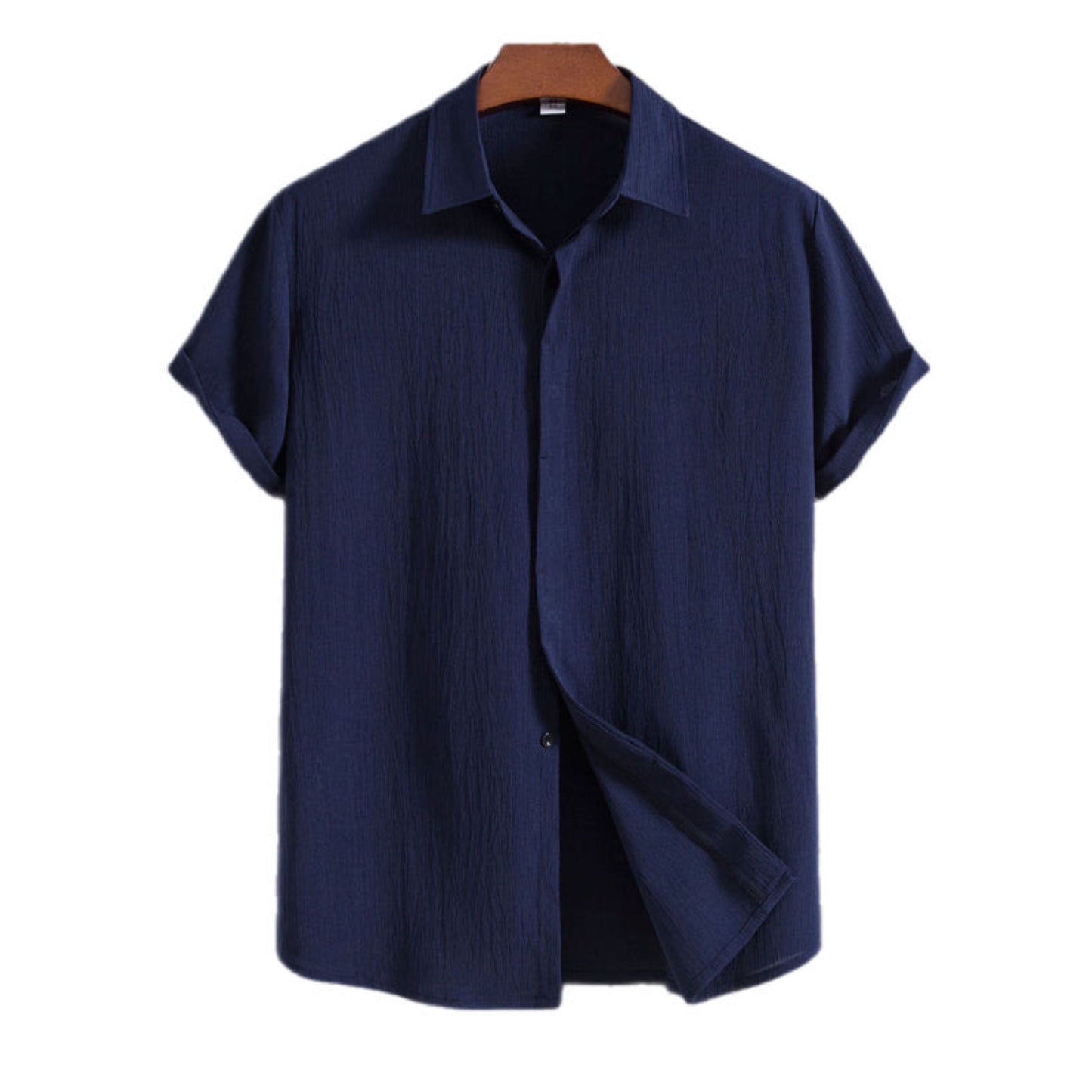 Loose Short Sleeve Button Up Shirt