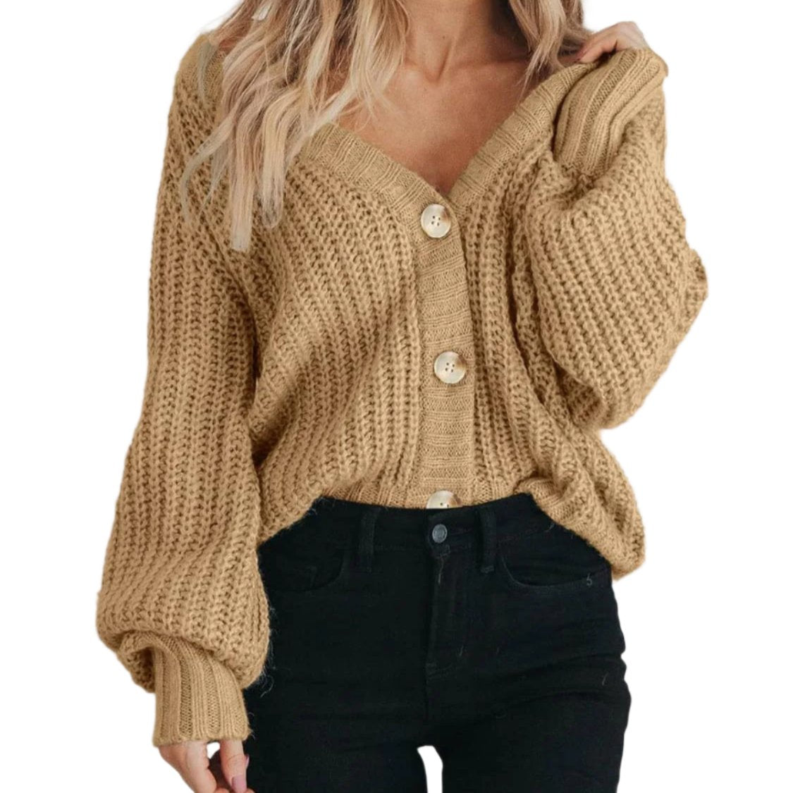 Button Up Knit Cardigan