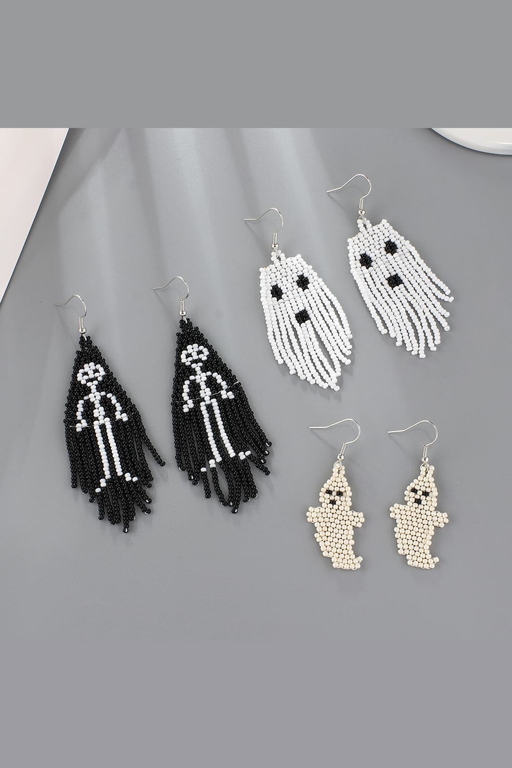 Halloween Beaded Dangle Earrings