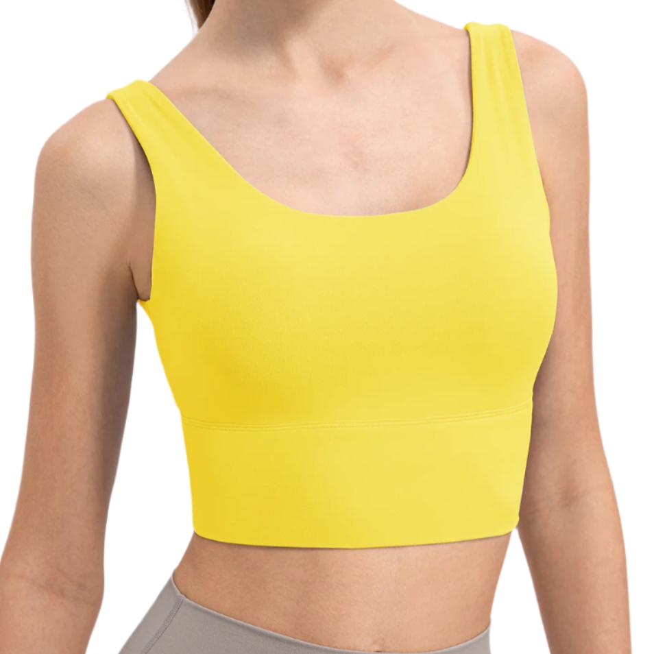 Scoop Neck Wide Strap Active Tank