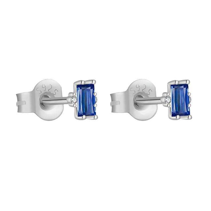 925 Sterling Silver CZ Stud Earrings