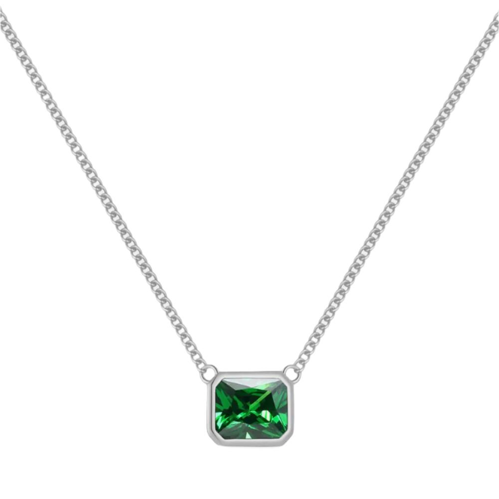 925 Sterling Silver Zircon Necklace