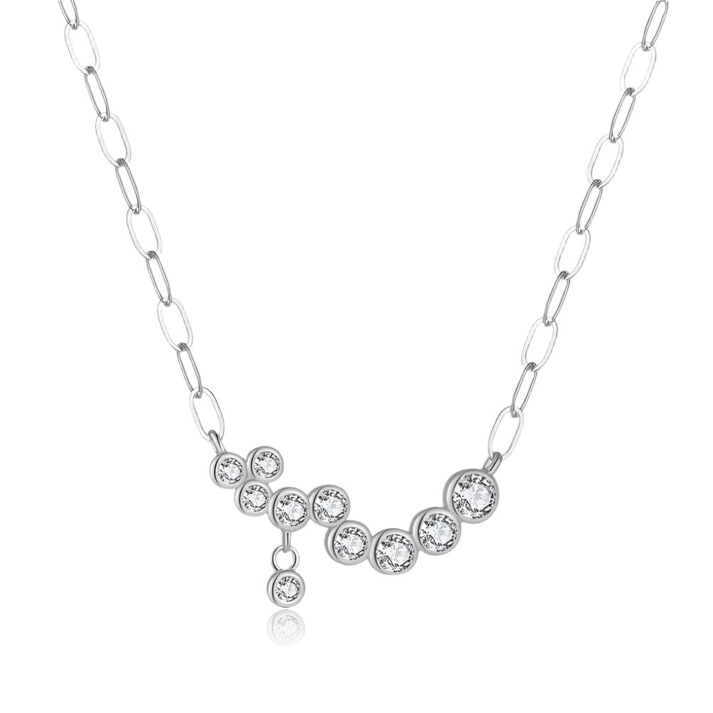 Gold Vermeil or 925 Sterling Silver CZ Necklace