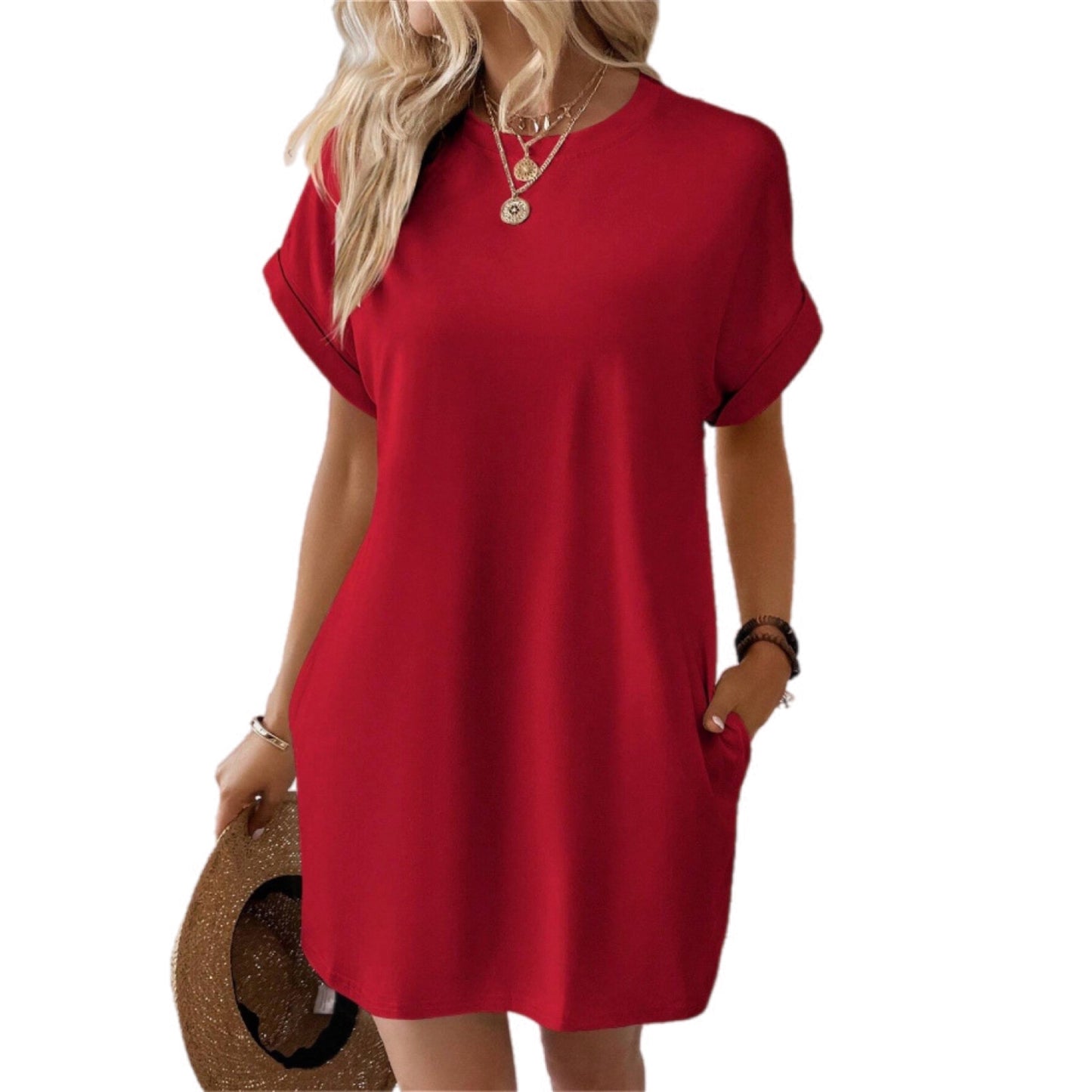 Casual Loose-Fit T-Shirt Dress