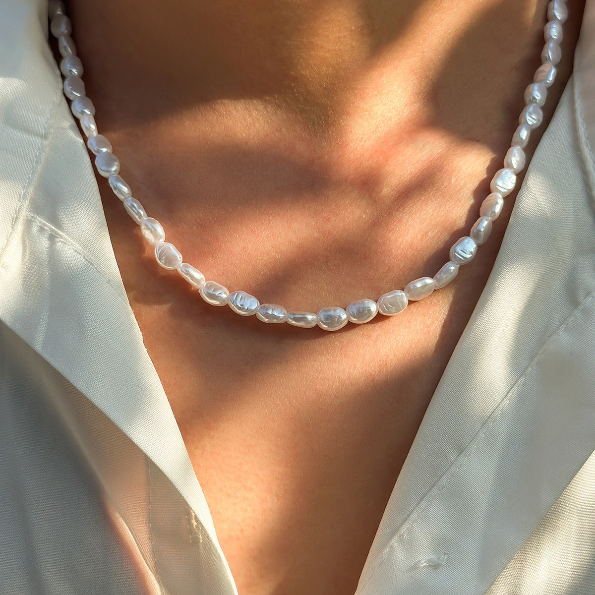 Freshwater Pearl Beaded Necklace