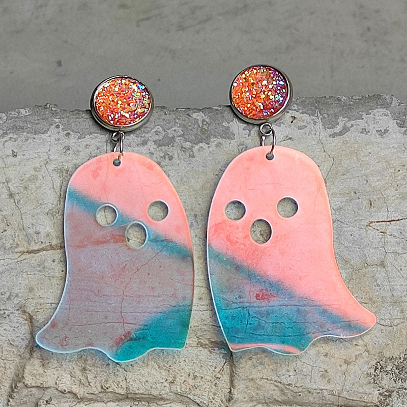 Ghost Acrylic Dangle Earrings