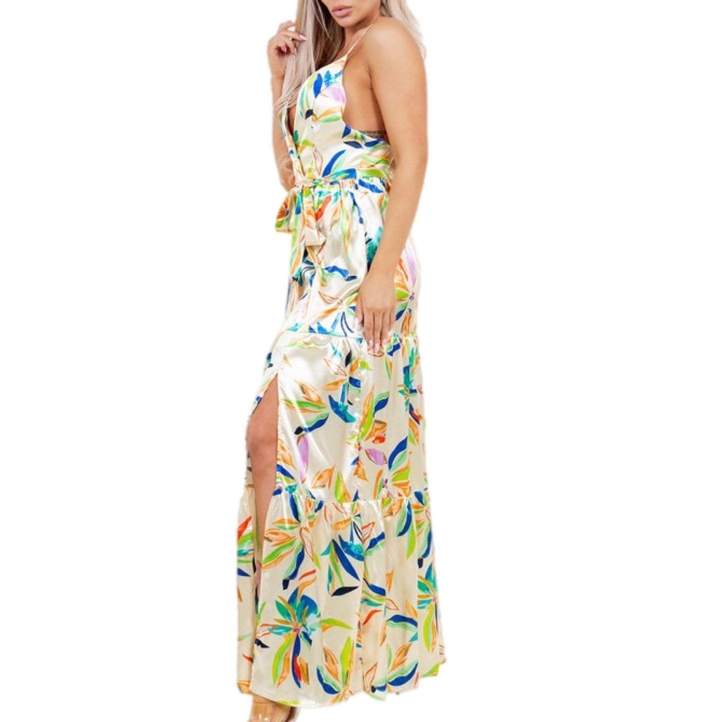 Yellow Floral Maxi Dress