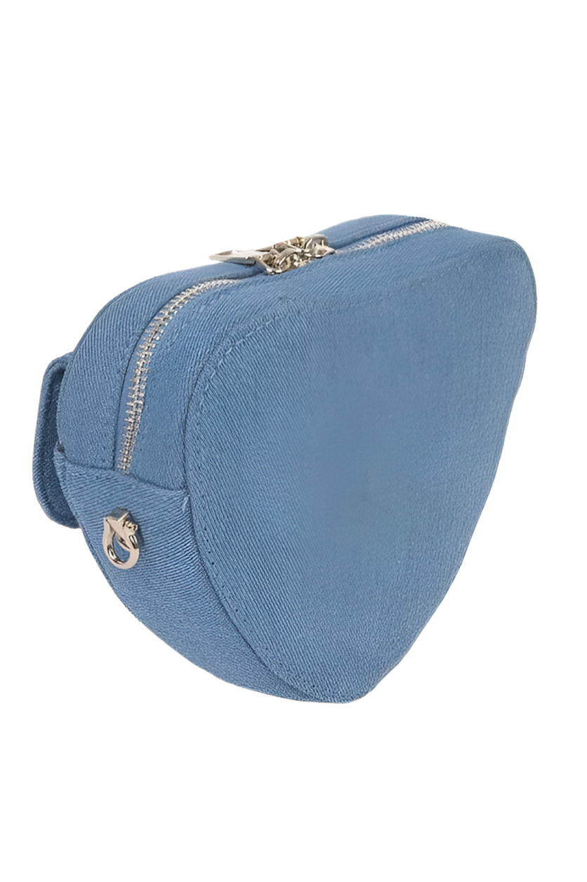 Denim Heart Shape Crossbody Bag