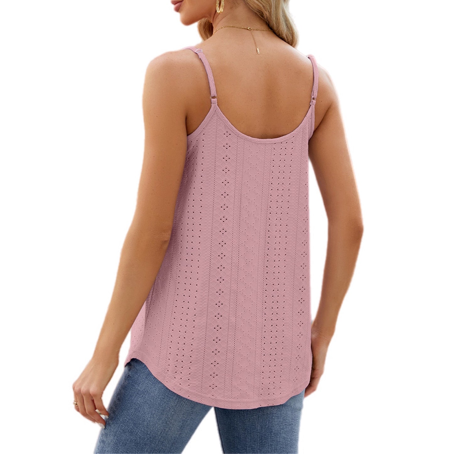 Eyelet Embroidered Tank Top