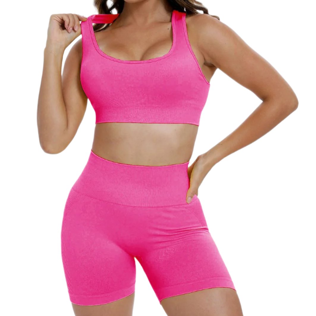 Scoop Neck Wide Strap Top & Shorts Active Set