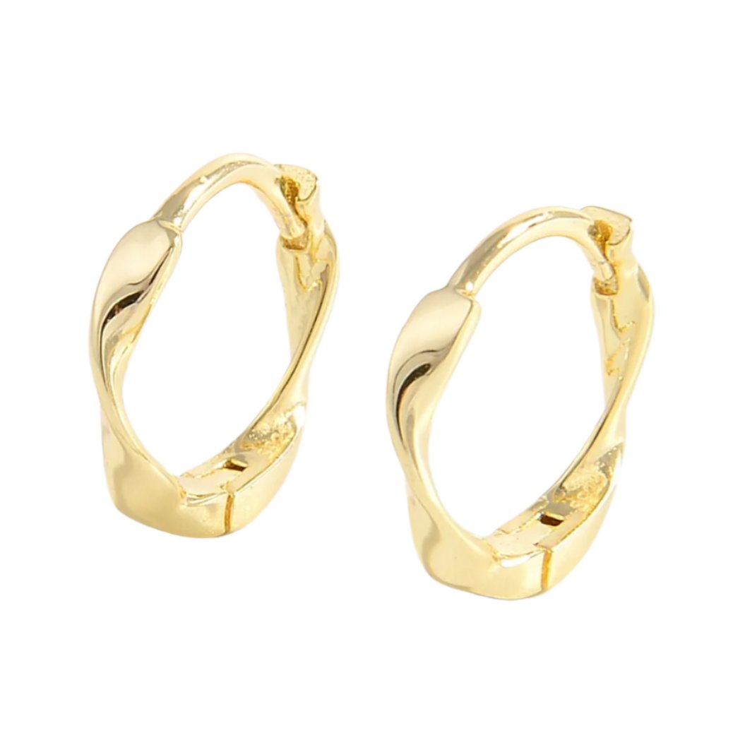 925 Sterling Silver or Gold Vermeil Hoop Earrings