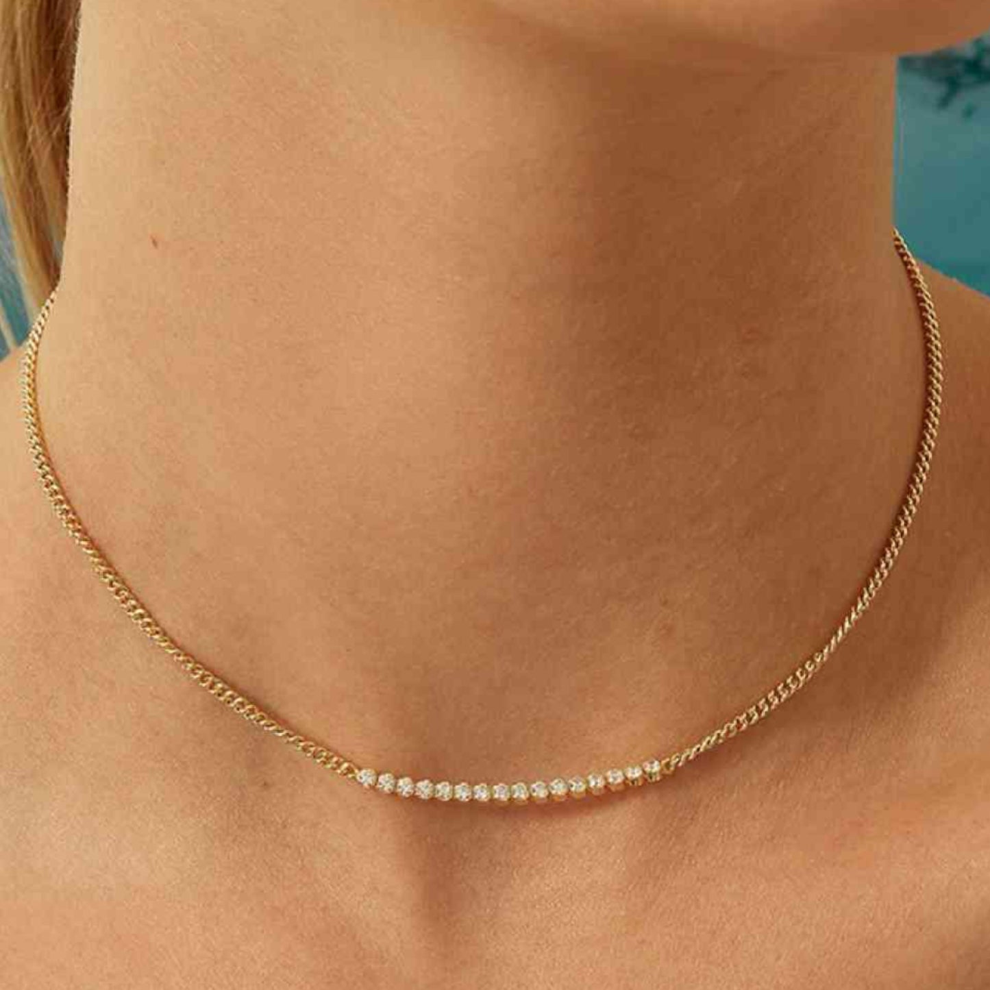 Sterling Silver Choker Necklace