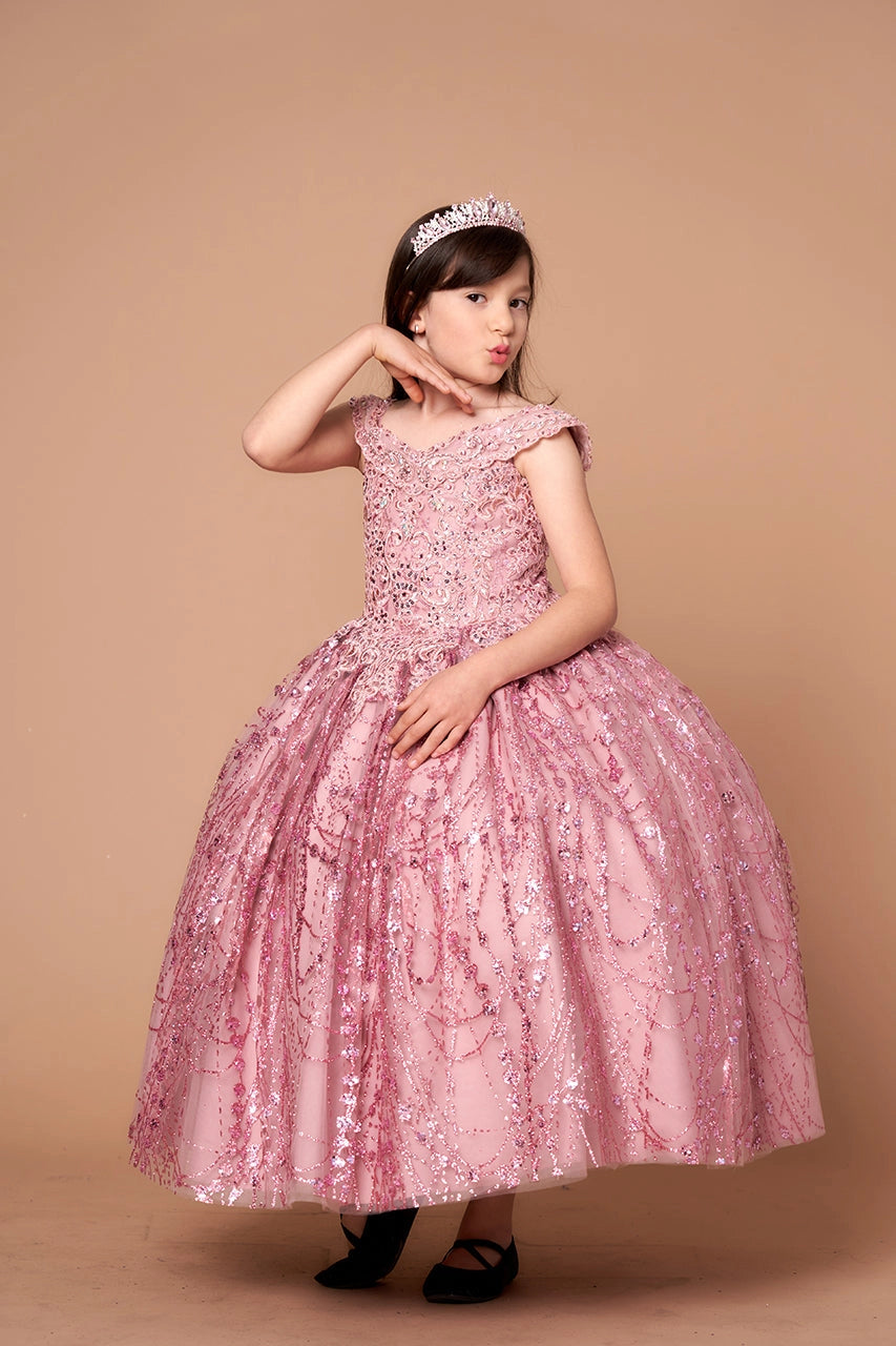 Glitter Detachable Cape Mini Quince Dress