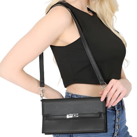 Vegan Leather Envelope Bag